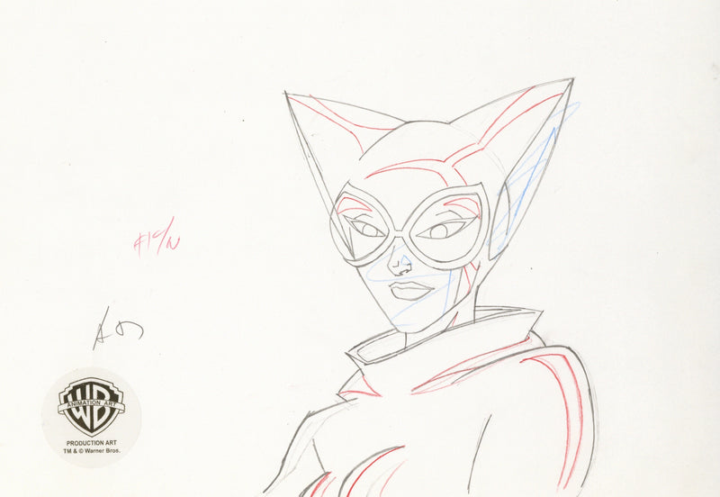 The Batman Original Production Drawing:  Catwoman