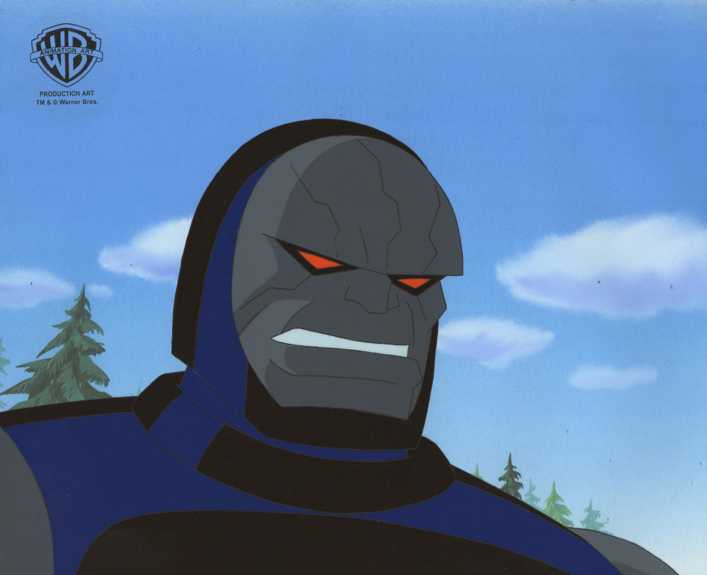 Superman the Animated Series Original Production Cel With Matching Drawing: Darkseid