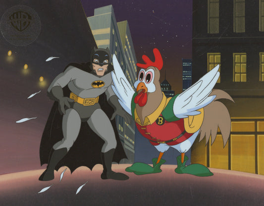 Animaniacs Original Production Cel: Batman and Chicken Boo
