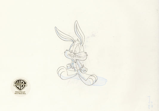 Tiny Toons Original Production Drawing: Buster Bunny