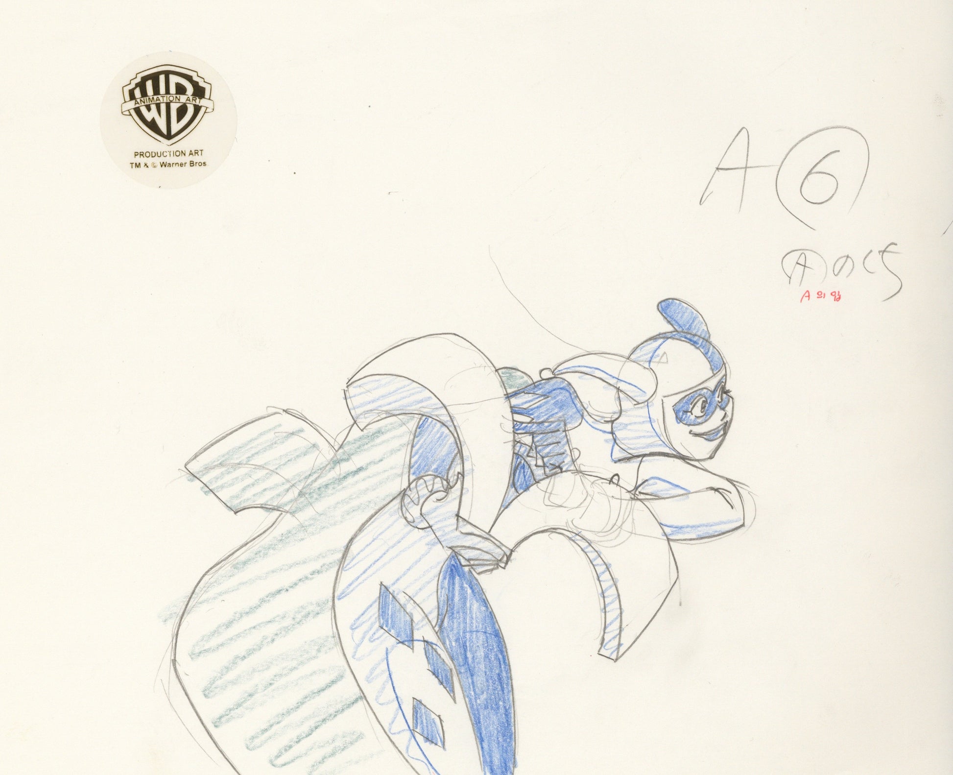 Batman The Animated Series Original Production Drawing: Harley Quinn –  Clampett Studio