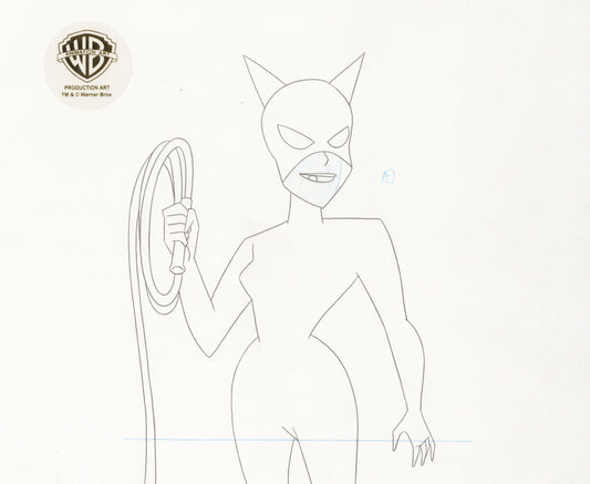 The New Batman Adventures Original Production Drawing: Catwoman