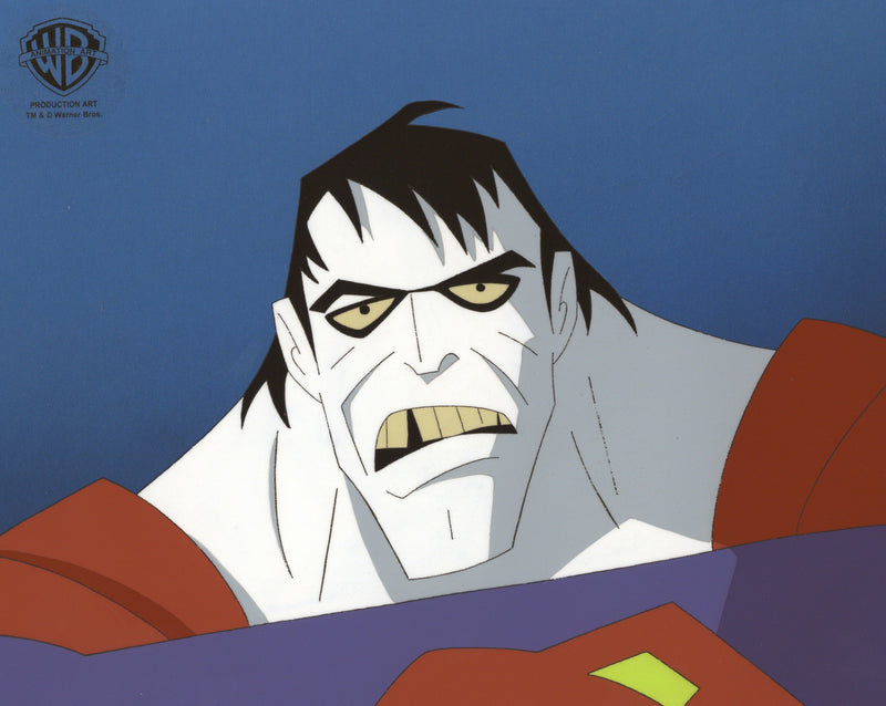 Superman the Animated Series Original Production Cel With Matching Drawing: Bizarro