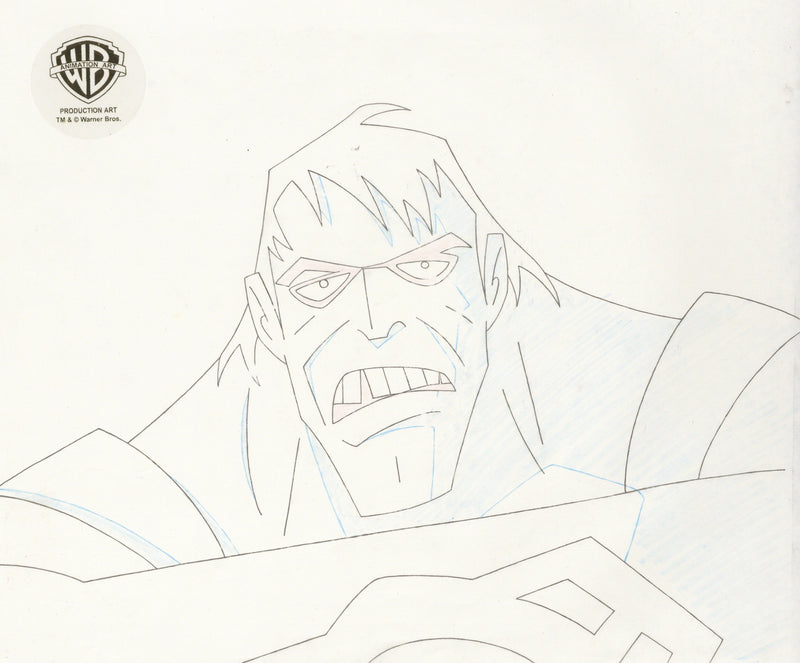 Superman the Animated Series Original Production Cel With Matching Drawing: Bizarro