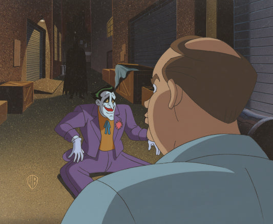 Batman The Animated Series Original Production Cel:  Joker and Batman