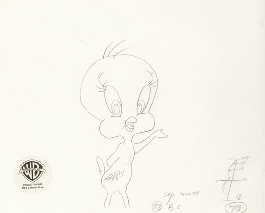 Looney Tunes Original Production Drawing:  Tweety