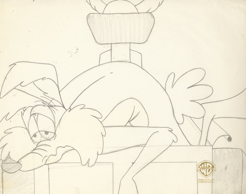 Looney Tunes Original Production Cel with Matching Drawing: Wile E. Coyote