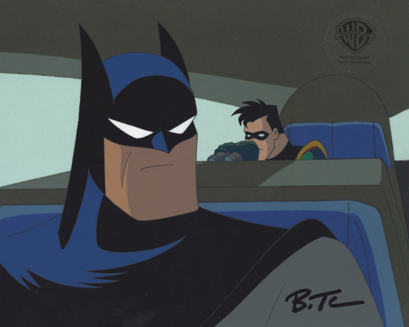Batman and Mr. Freeze, Subzero  Original Production Cel: Batman and Robin