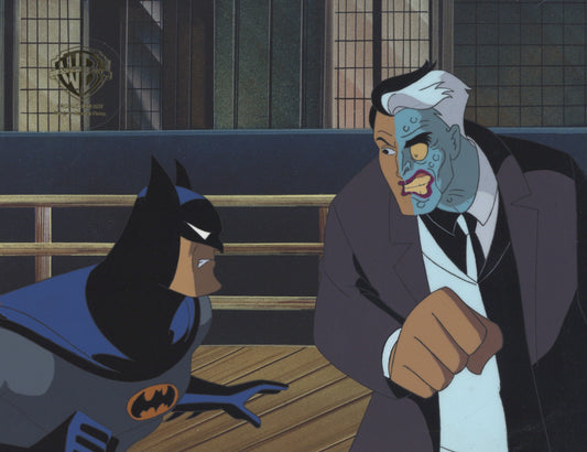 Batman The Animated Series Original Production Cel: Batman and Two-Face