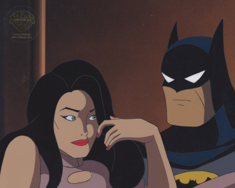 Batman The Animated Series Original Production Cel: Batman and Talia