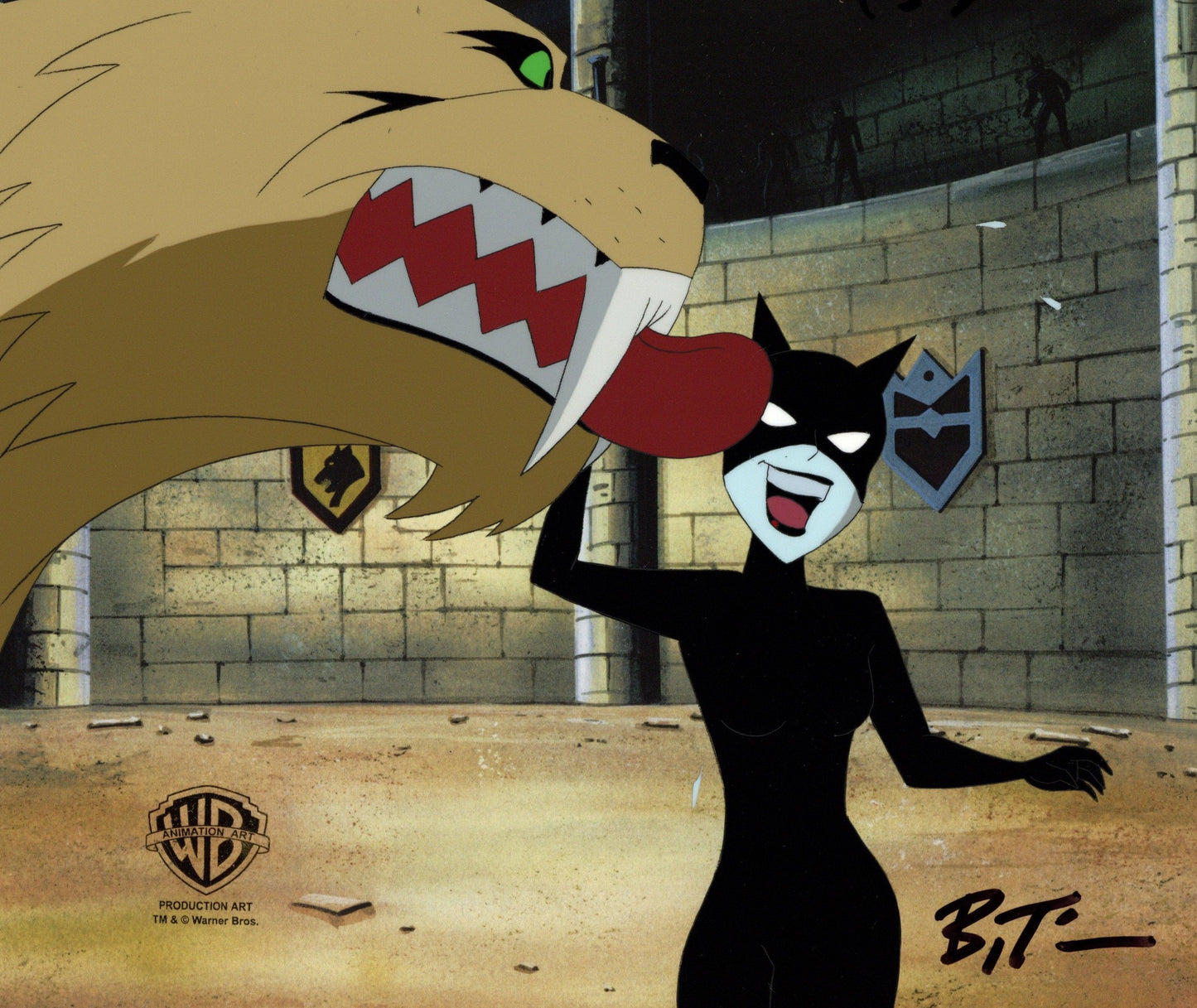 The New Batman Adventures Original Production Cel signed by Bruce Timm: Catwoman