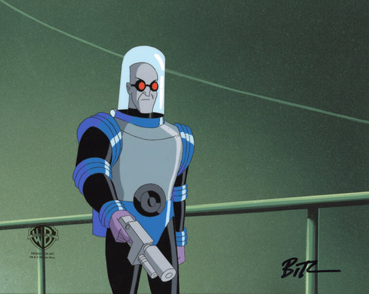 Batman The Animated Series Original Production Cel signed by Bruce Timm: Mr. Freeze