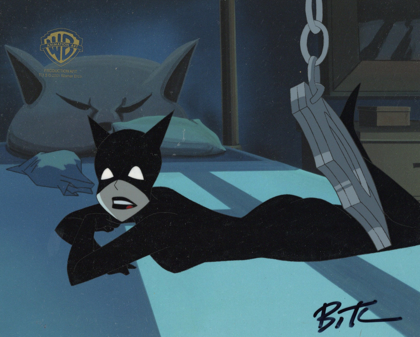 The New Batman Adventures Original Production Cel signed by Bruce Timm: Catwoman