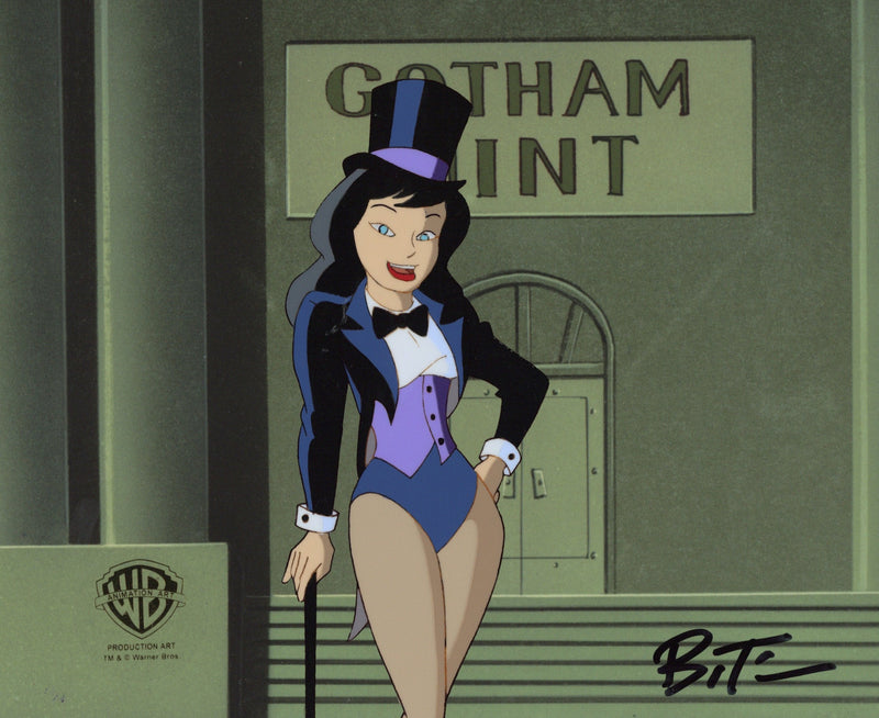 Batman The Animated Series Original Production Cel signed by Bruce Timm: Zatanna