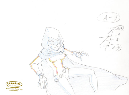 Teen Titans Original Production Drawing: Raven