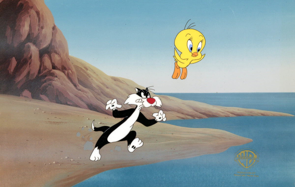 Looney Tunes Original Production Cel: Sylvester and Tweety Bird ...