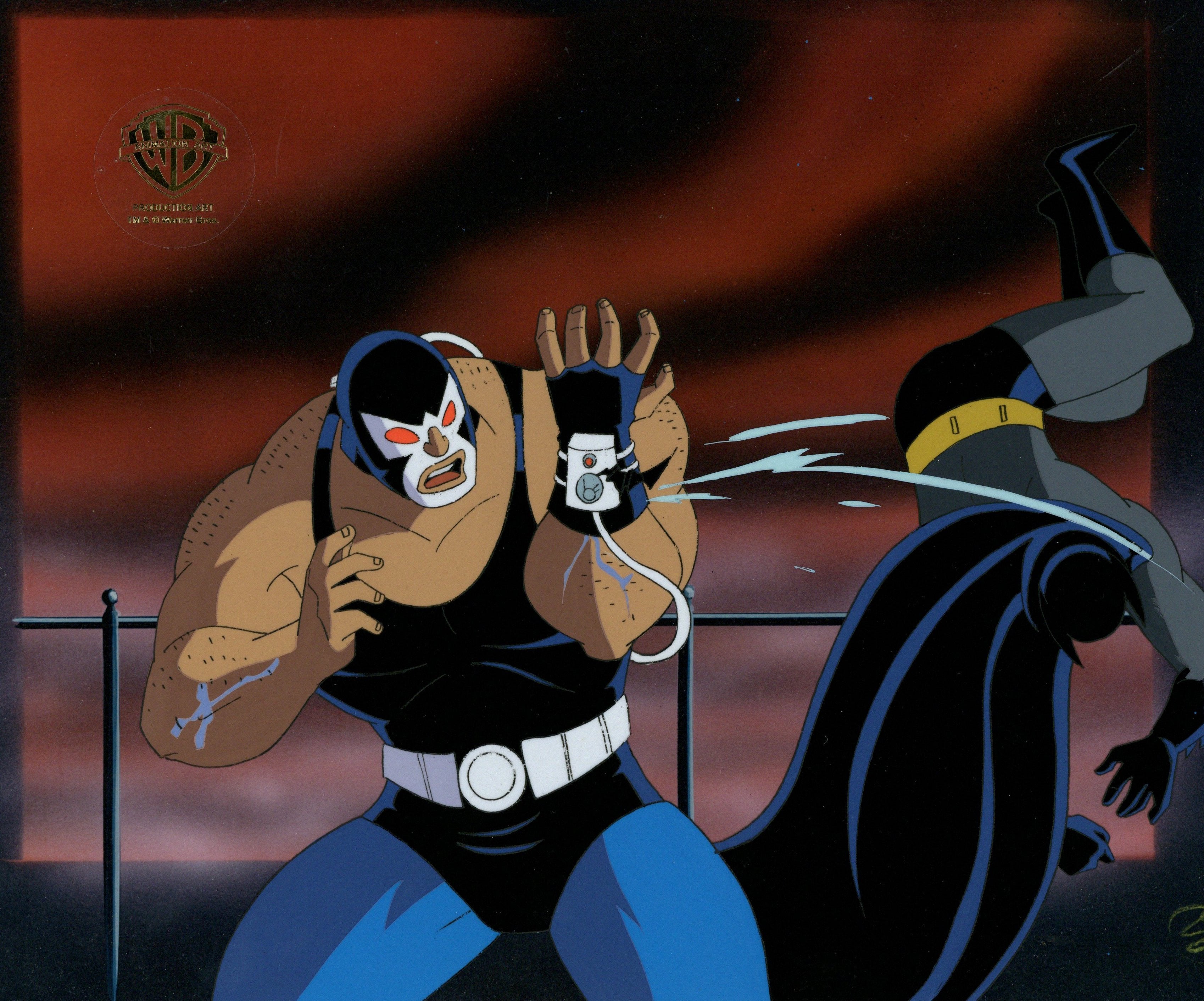 Batman The Animated Series Original Production Cel: Batman and Bane ...