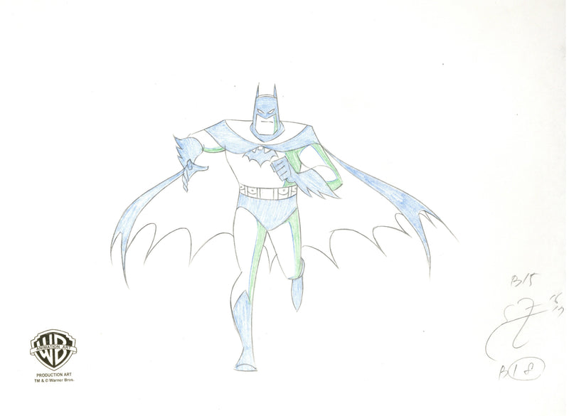 The New Batman Adventures Original Production Drawing: Batman