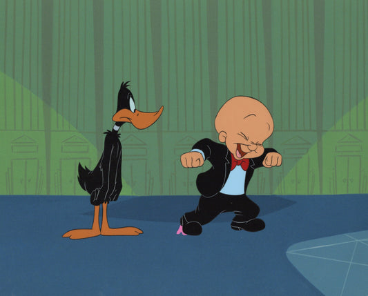 Looney Tunes Original Production Cel: Daffy Duck and Elmer