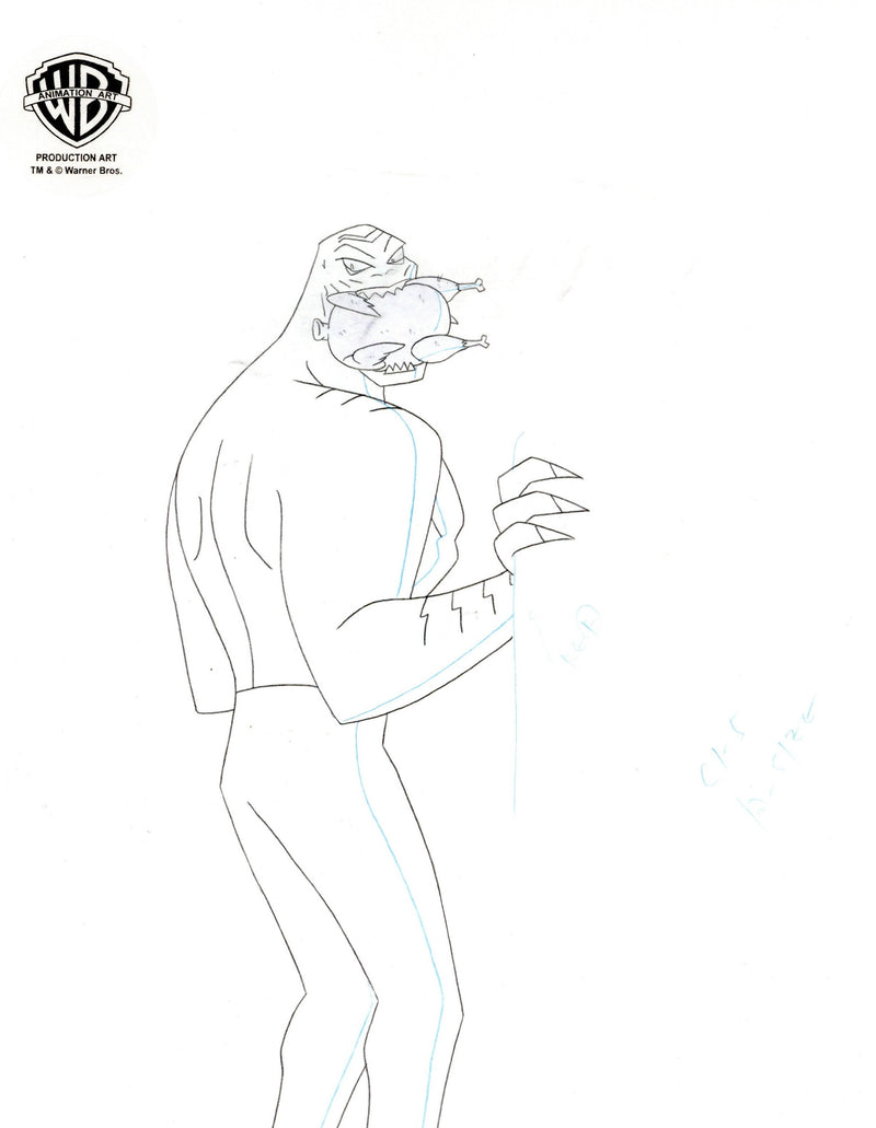 The New Batman Adventures Original Production Drawing: Killer Croc