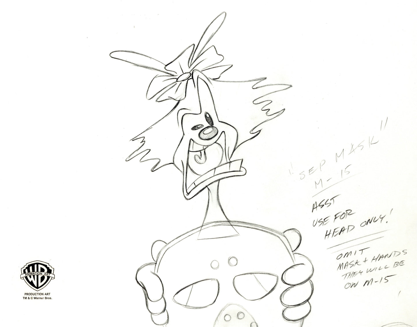 Animaniacs Original Production Drawing: Dot