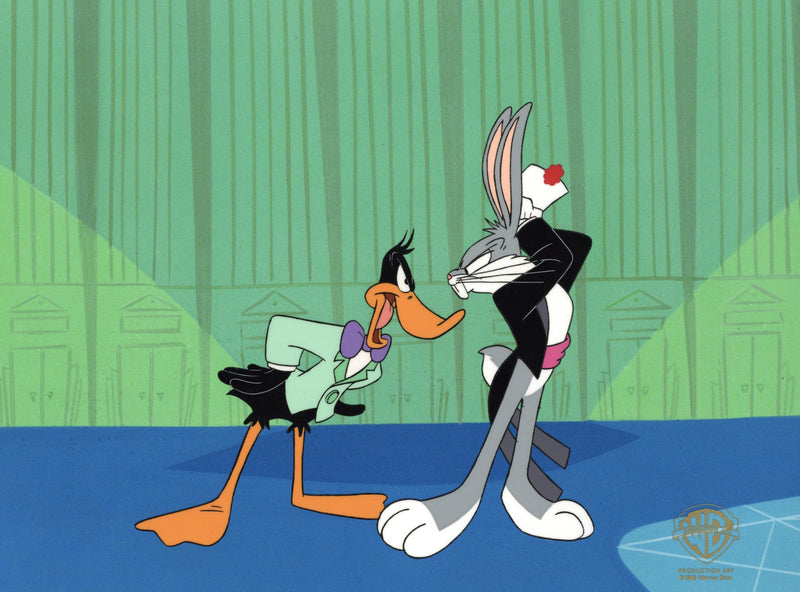 Looney Tunes Original Production Cel: Daffy Duck and Bugs Bunny