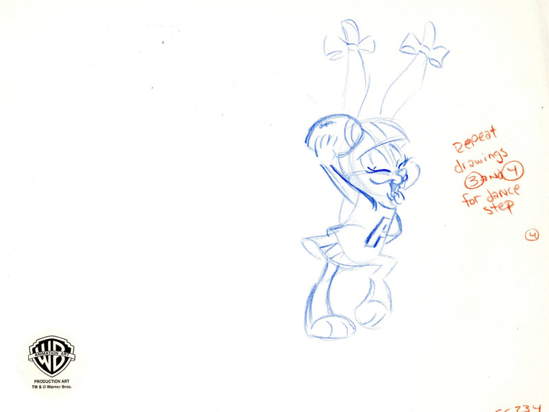 Tiny Toons Original Production Drawing: Babs Bunny