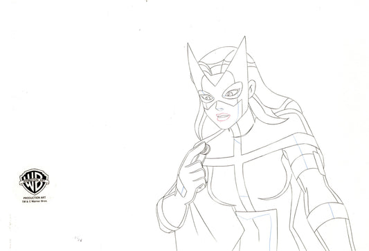 Justice League Original Production Drawing: Huntress