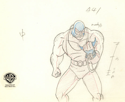 Batman The Animated Series Original Production Drawing: Bane