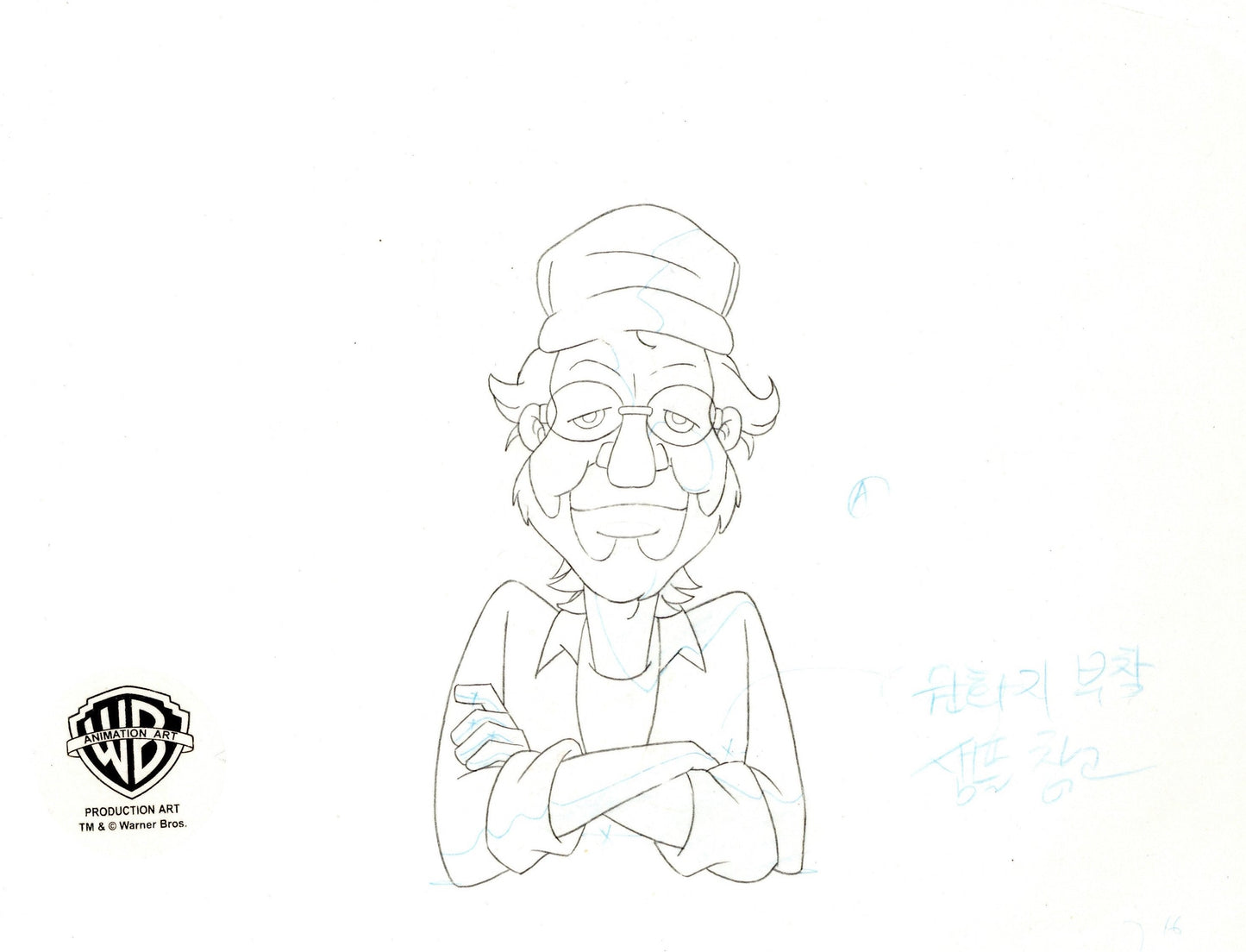 Freakazoid Original Production Cel with Matching Drawing: Steven Spielberg