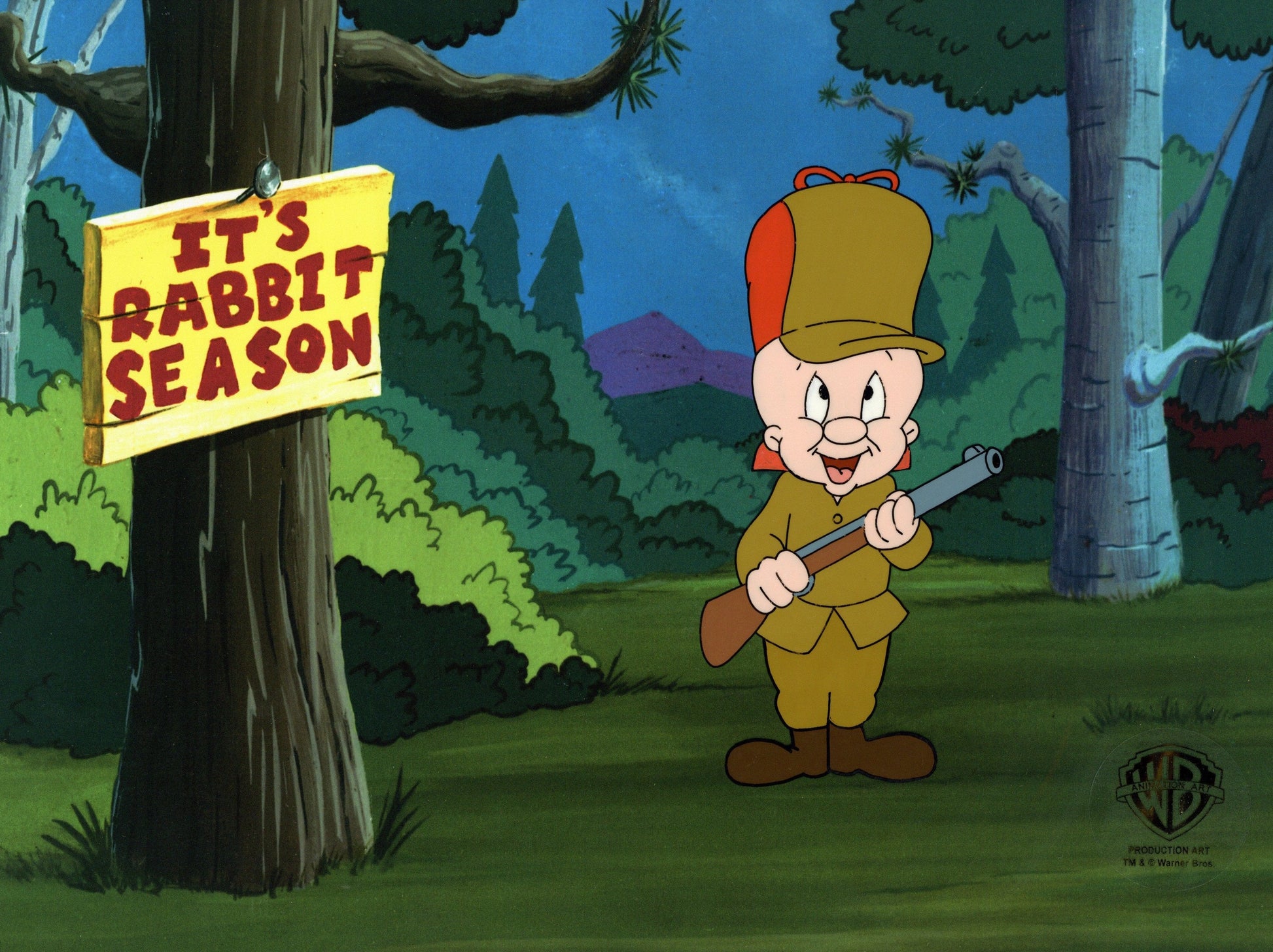 Looney Tunes Original Production Cel: Elmer Fudd – Clampett Studio