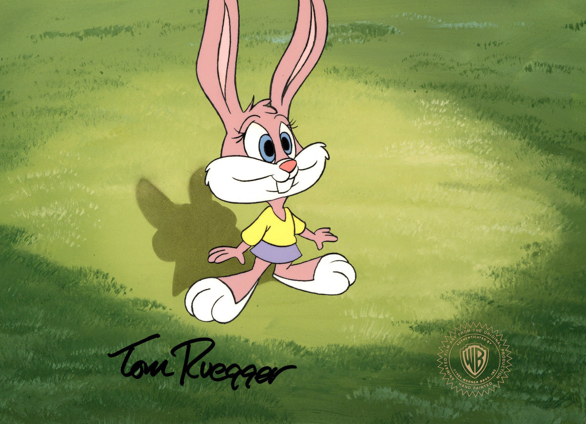 Tom Ruegger Characters Tiny Toon Adventures Original Production Cel Signed by Tom Ruegger: Ba ...
