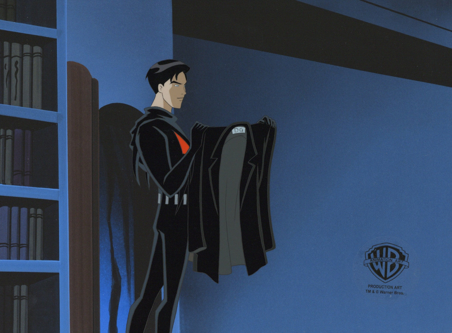Batman Beyond Original Production Cel with Matching Drawing: Terry McGinnis