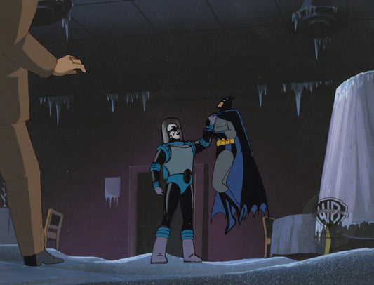Batman The Animated Series: SubZero Original Production Cel: Batman and Mr. Freeze