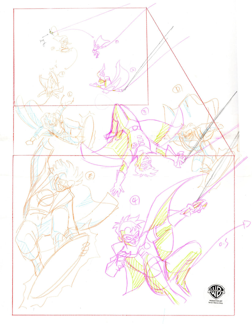 Static Rant Layout Static Shock Original Production Pan Layout Drawing: Static Shock and ...