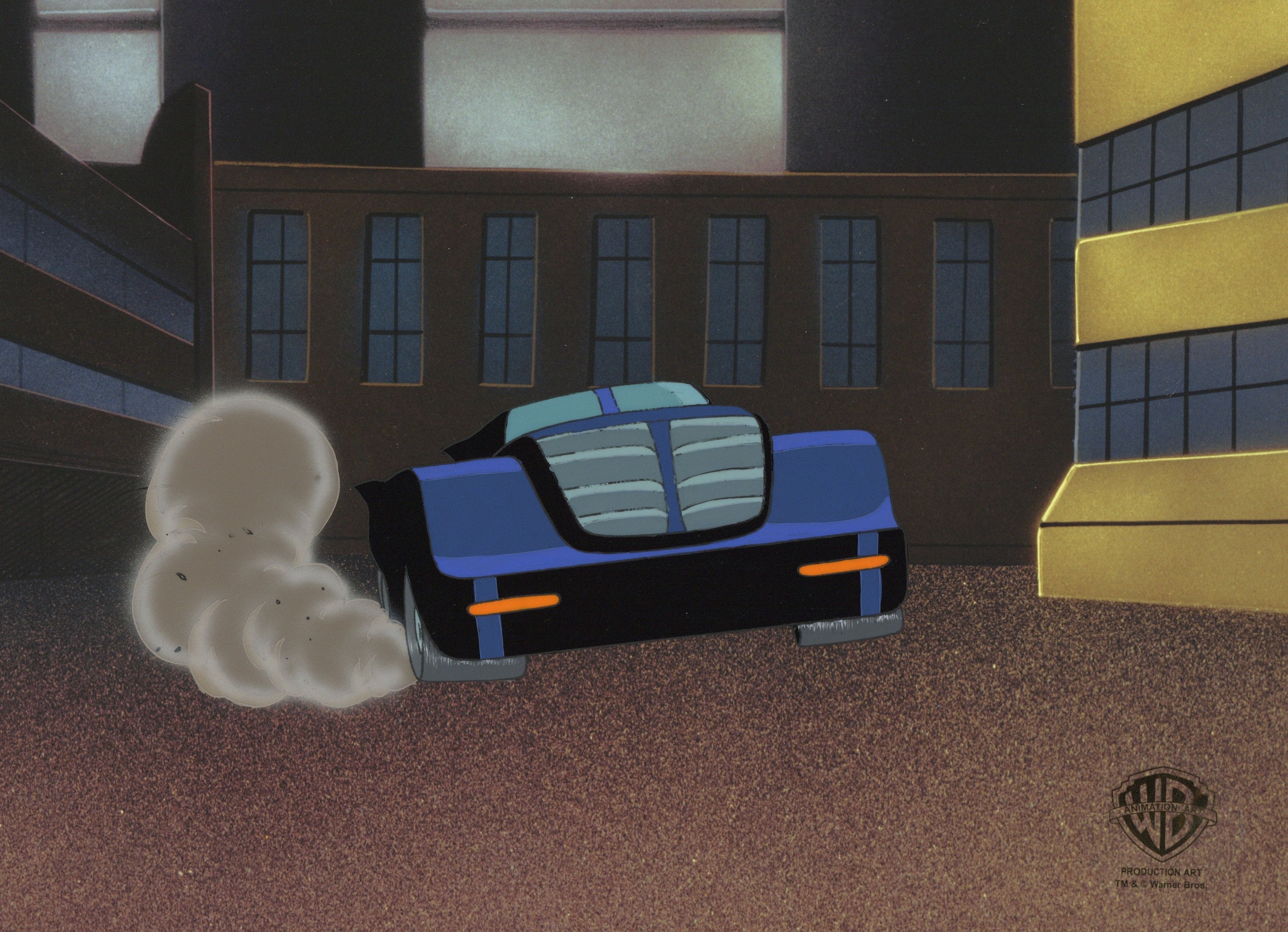 Batmobile Animared Batman The Animated Series Original Production Cel: Batmobile ...