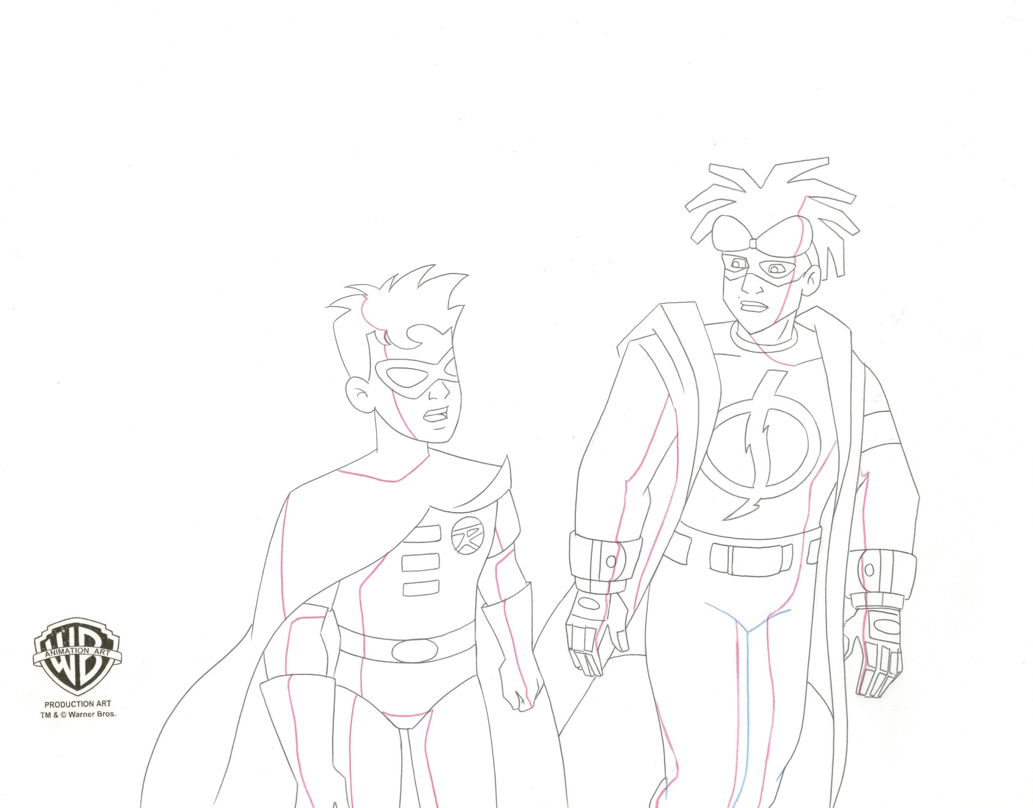 Static Shock Original Production Drawing: Robin, Static Shock ...