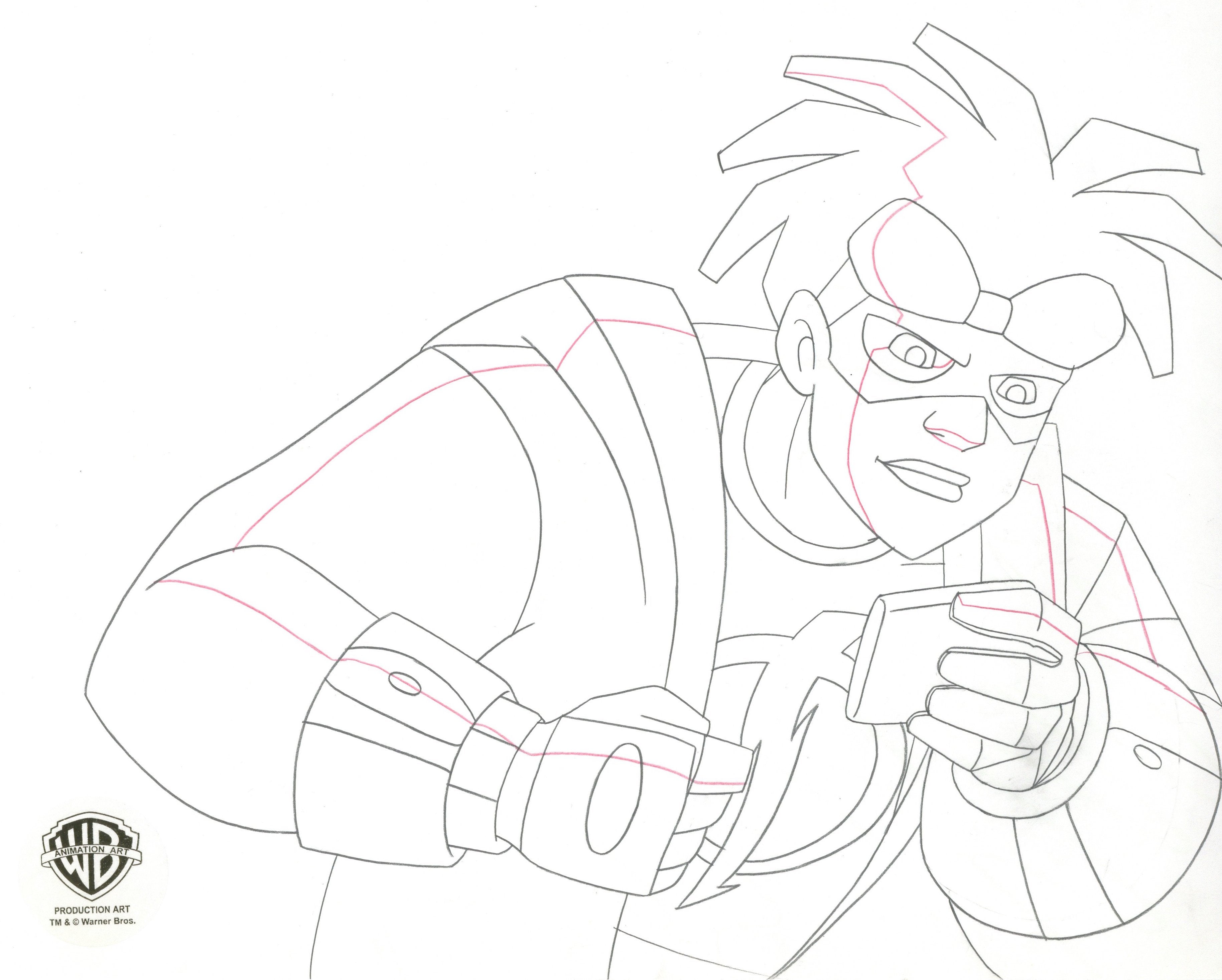 Static Shock Original Production Drawing: Static Shock – Clampett Studio