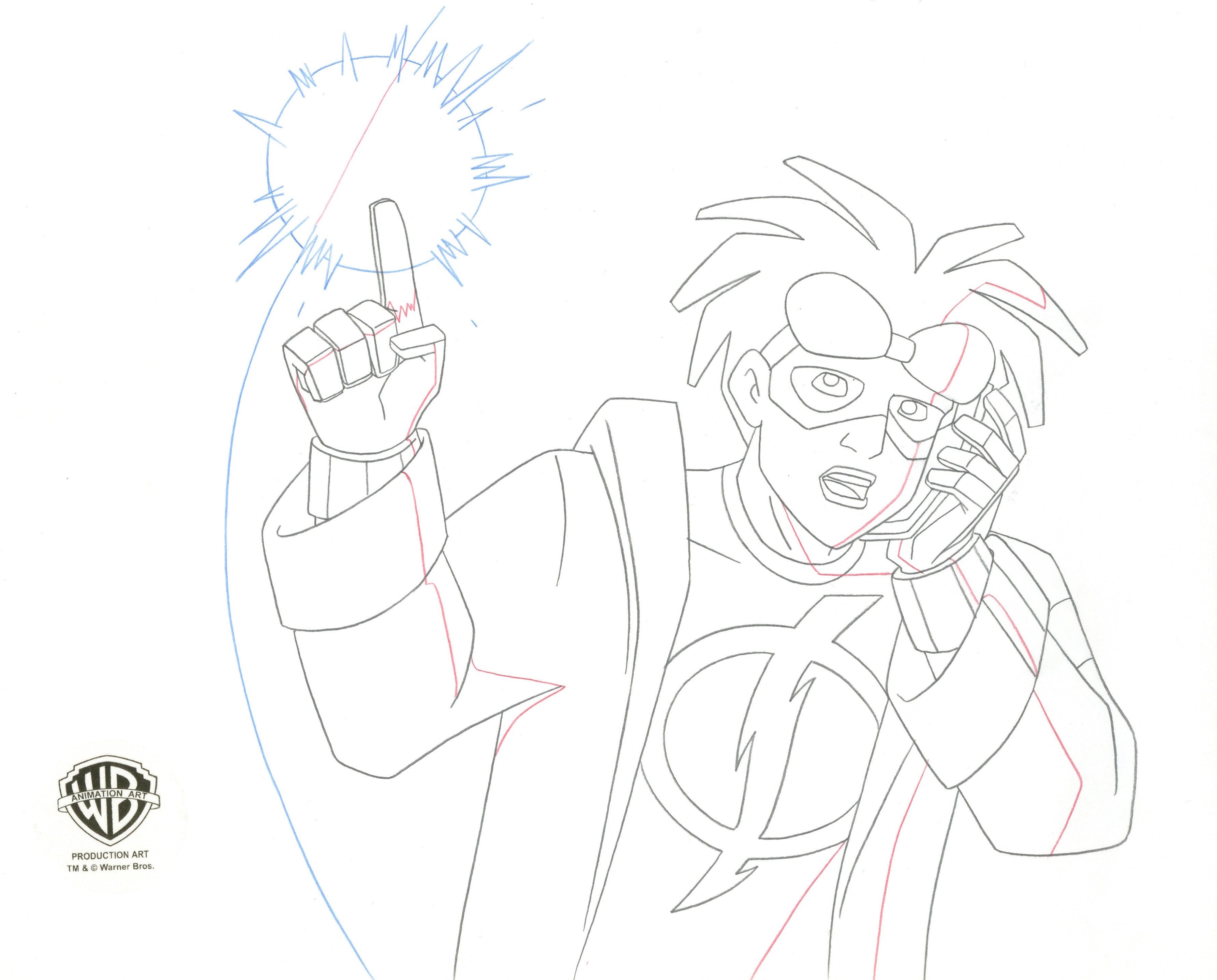 Static Shock Original Production Drawing: Static Shock – Clampett Studio