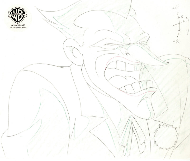 Batman The Animated Series Original Production Drawing: Joker