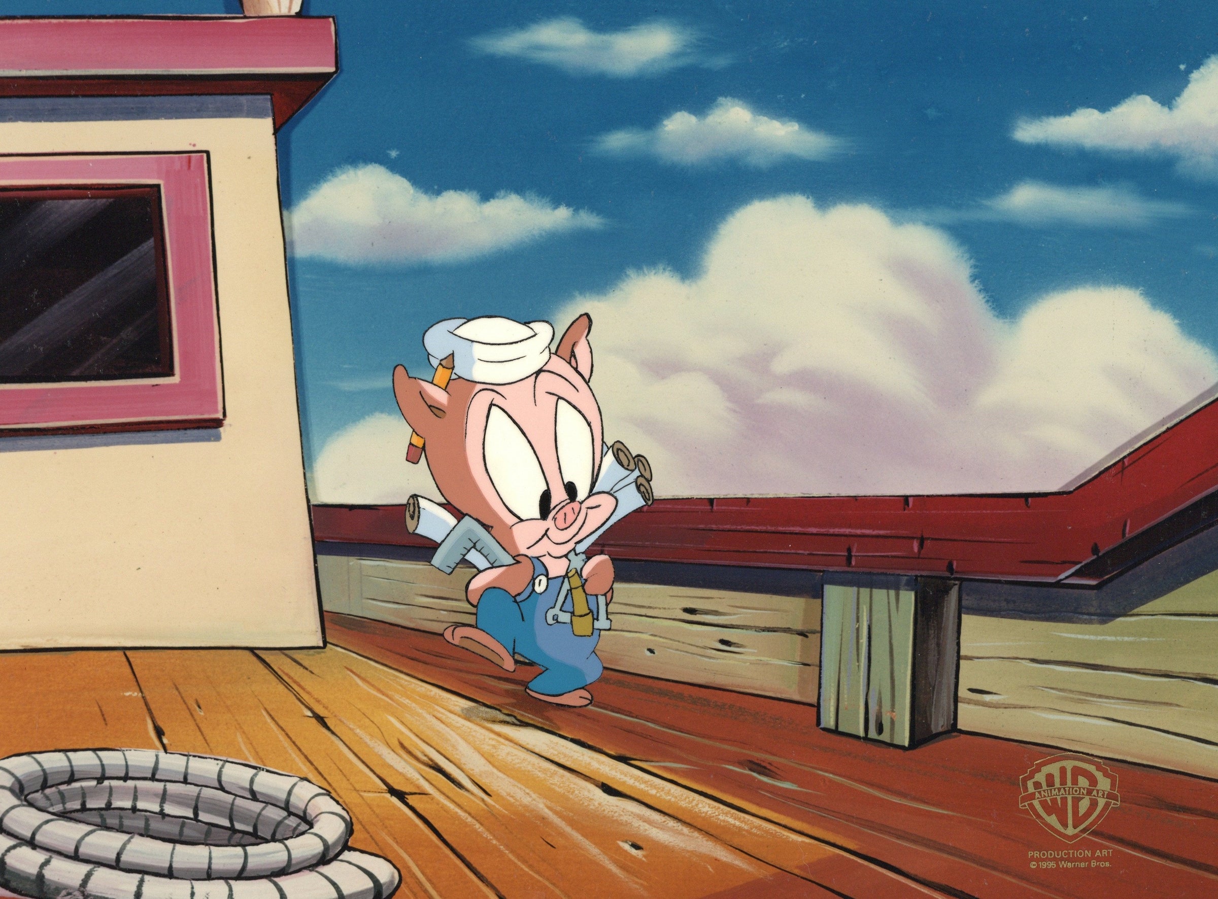 Tiny Toons Adventures Original Production Cel: Hamton J. Pig – Clampett ...