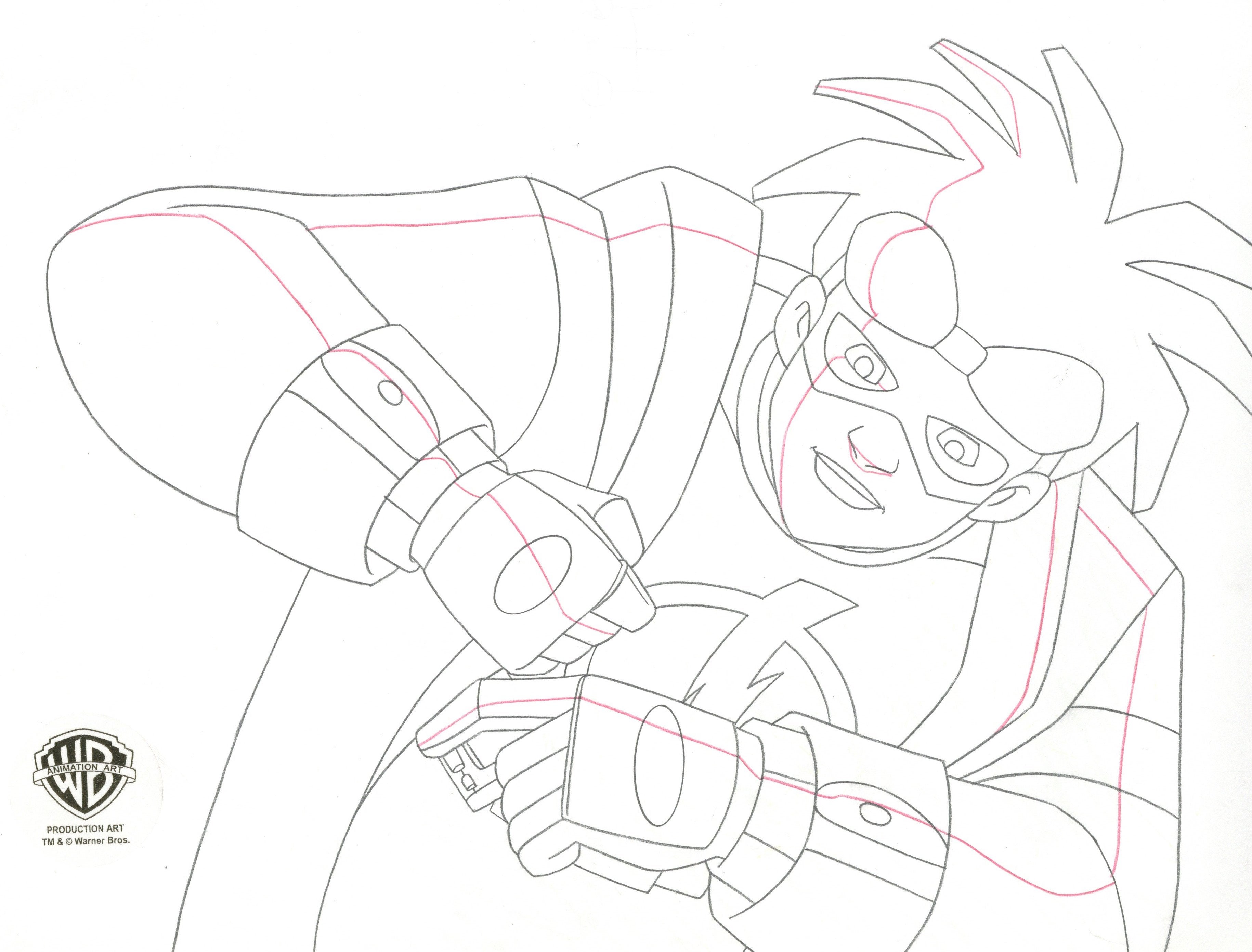 Static Shock Original Production Drawing: Static Shock – Clampett Studio