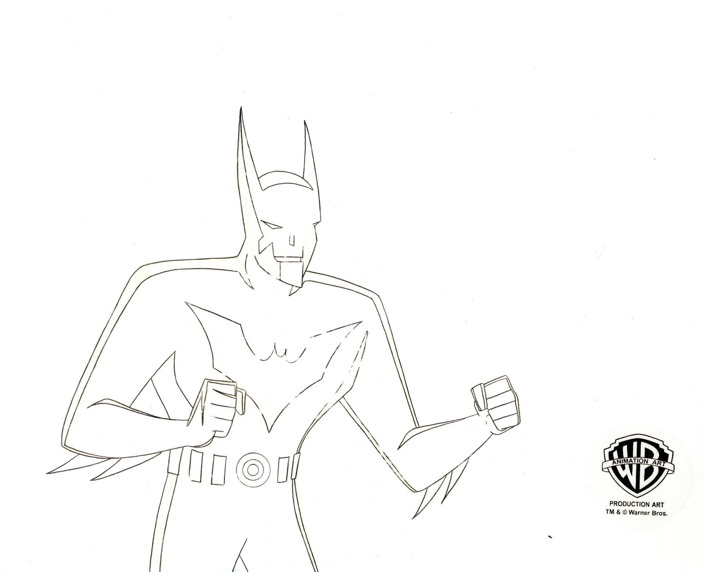 Batman Beyond Original Production Cel with Matching Drawing: Batman ...