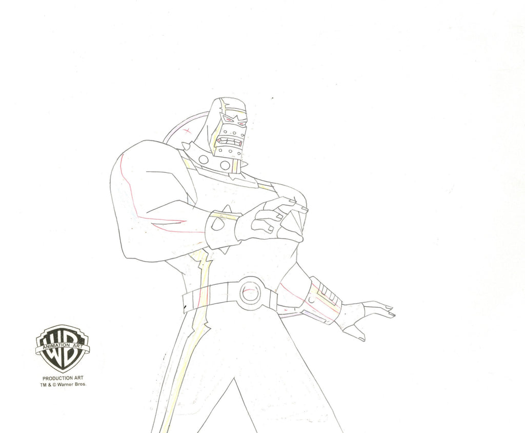 The New Batman Adventures Original Production Cel with Matching Drawing: Bane