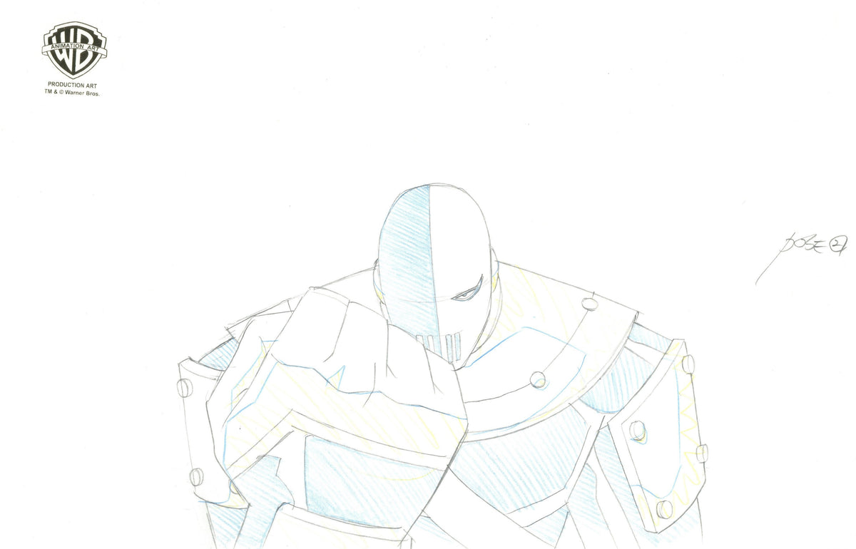 Slade Coloring Teen Titans Original Production Drawing: Slade – Clampett Studio