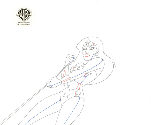 Justice League Original Production Drawing: Wonder Woman